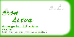 aron litva business card